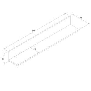 Pakabinama lentyna GRAY 08